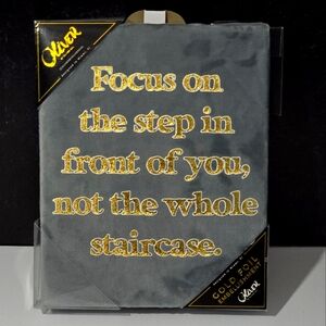 Oliver Gal Gray and Gold Foil Embellished Quote Wall Art Decor